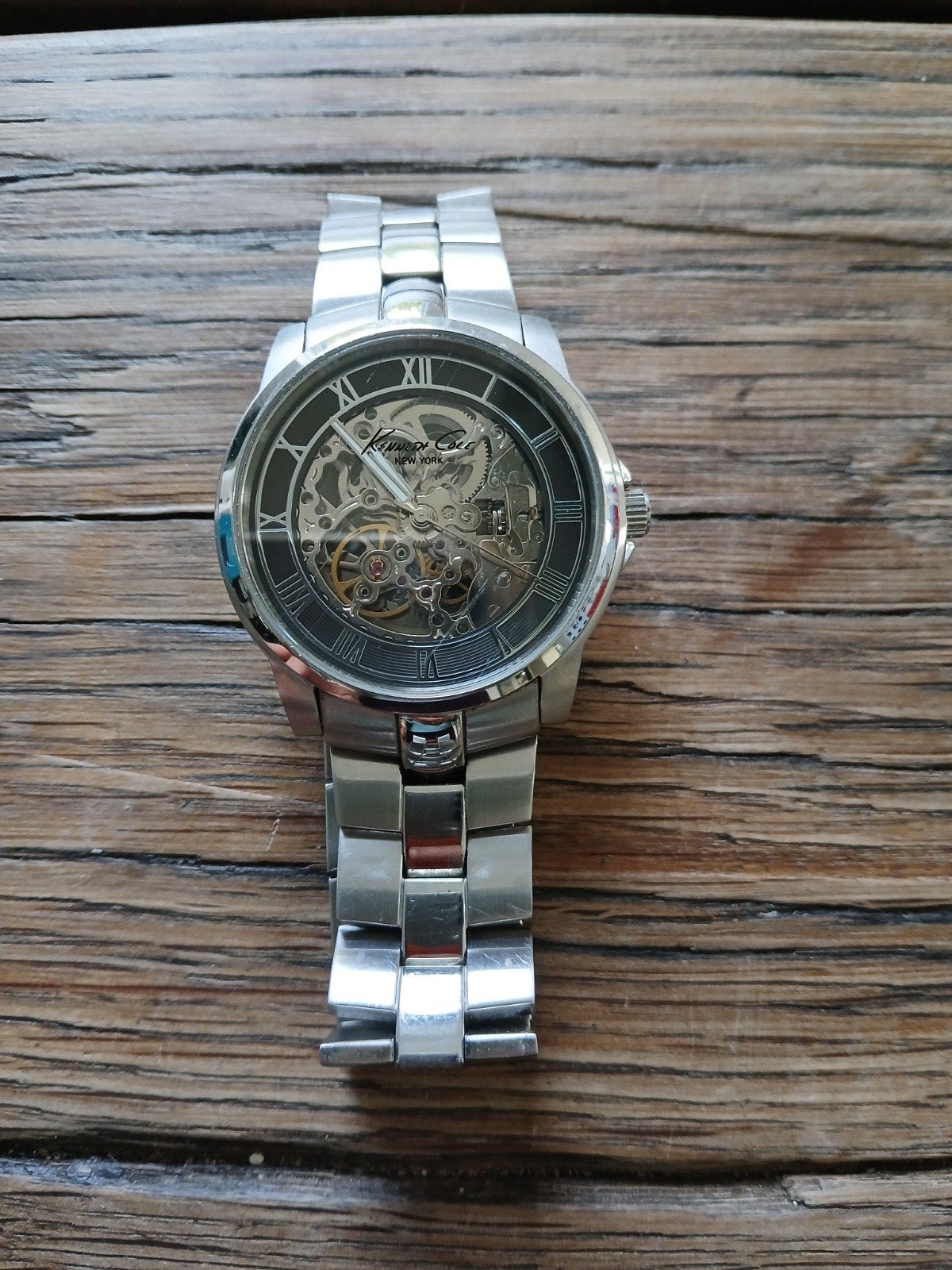 Kenneth Cole Skelet Horloge - Automatisch - Staal, Overige merken, Staal, Staal, Polshorloge