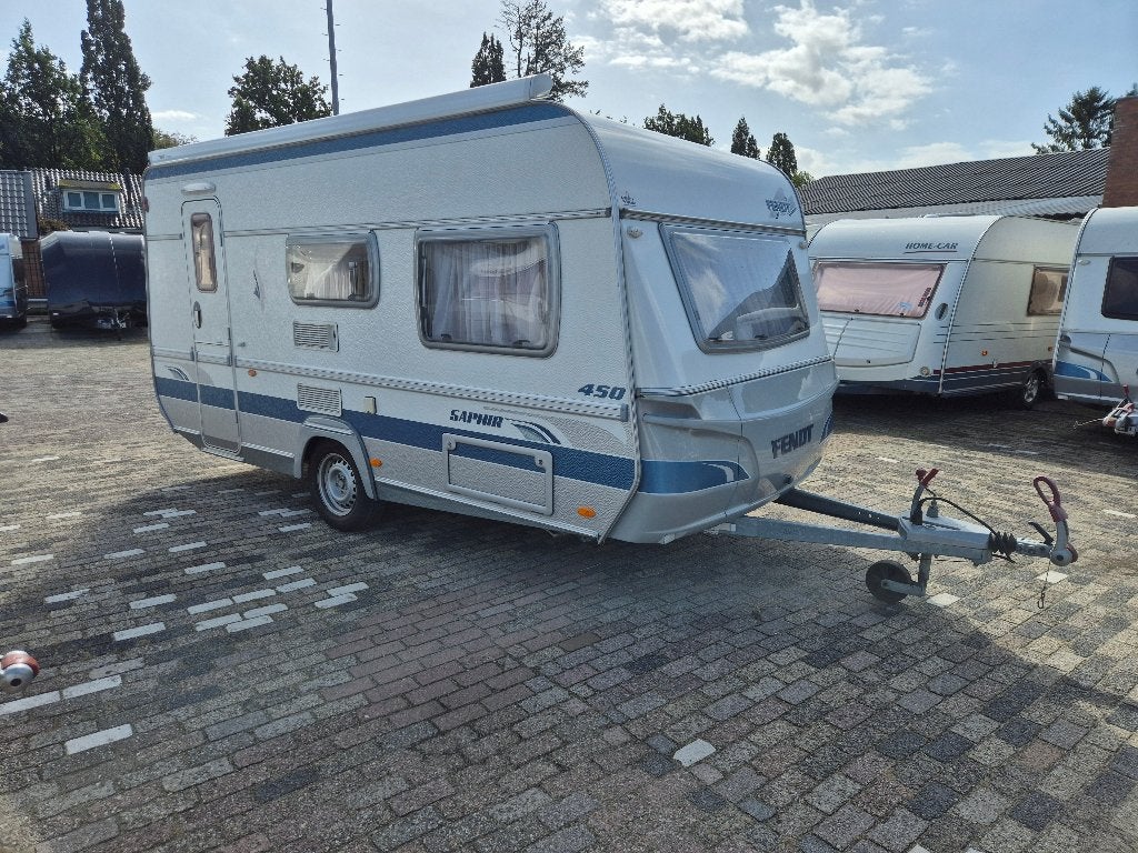 Fendt 450 Saphir bj. 2006, Caravans en Kamperen, Luifel, Bedrijf, Treinzit, Tot en met 4