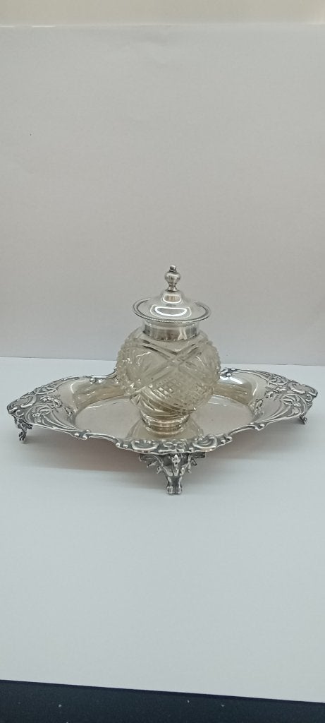 ANTIEK zilveren inktstel, Ophalen of Verzenden, Zilver