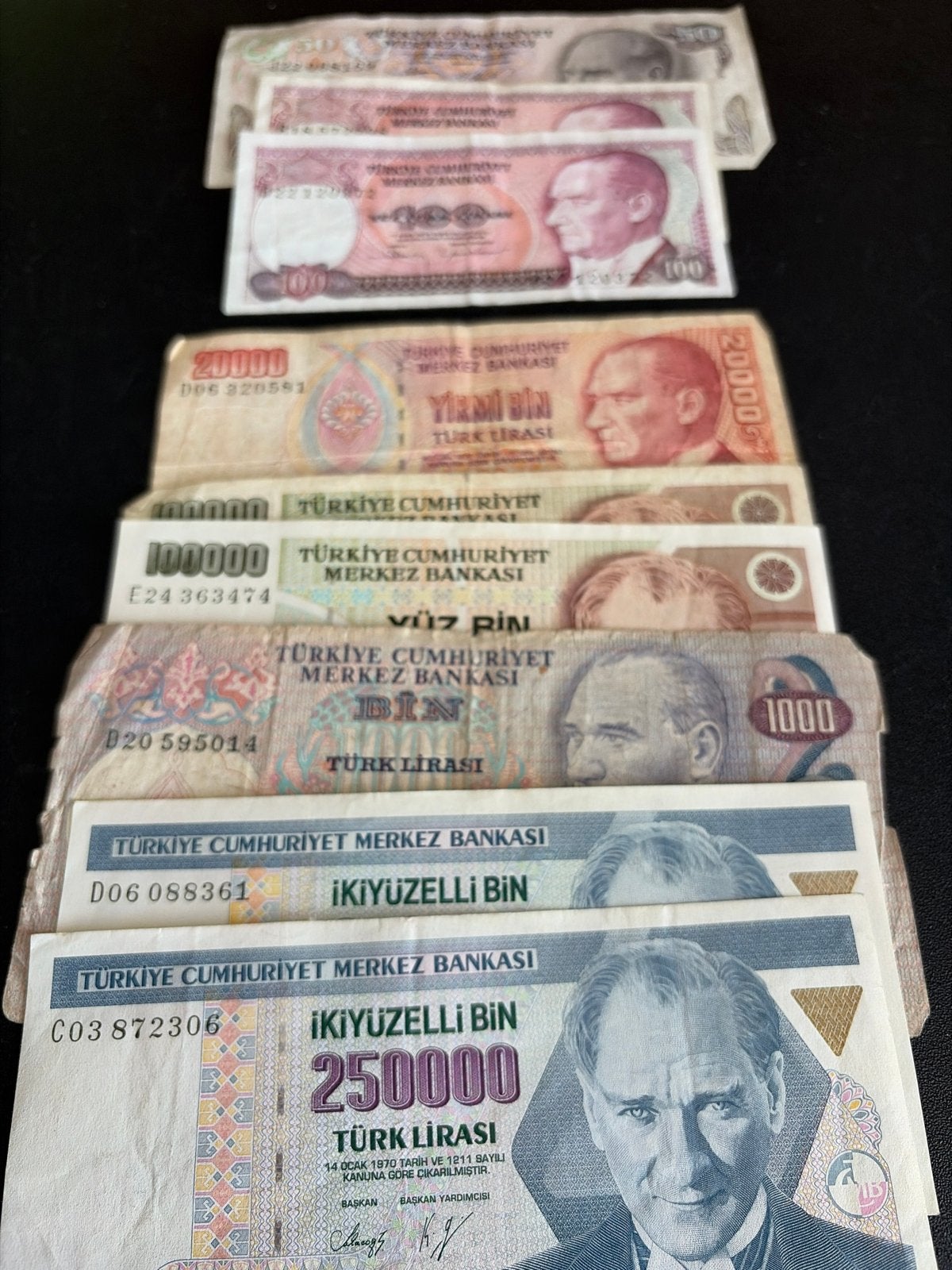 Turkse Lira Bankbiljetten Collectie - Diverse Waarden, Postzegels en Munten, Bankbiljetten | Europa | Eurobiljetten, Ophalen of Verzenden