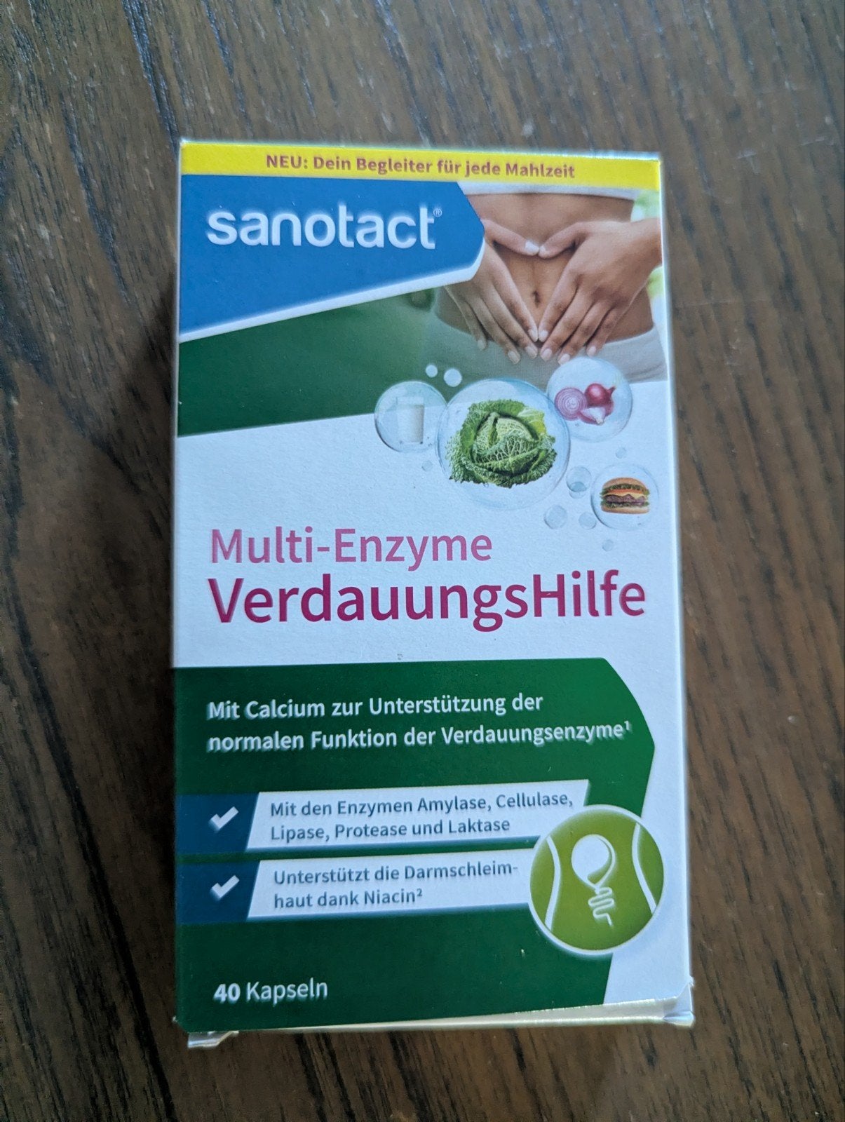 Sanotact Multi-Enzyme VerdauungsHilfe Lactase(7x40 capsules), Ophalen of Verzenden, Nieuw, Overige typen