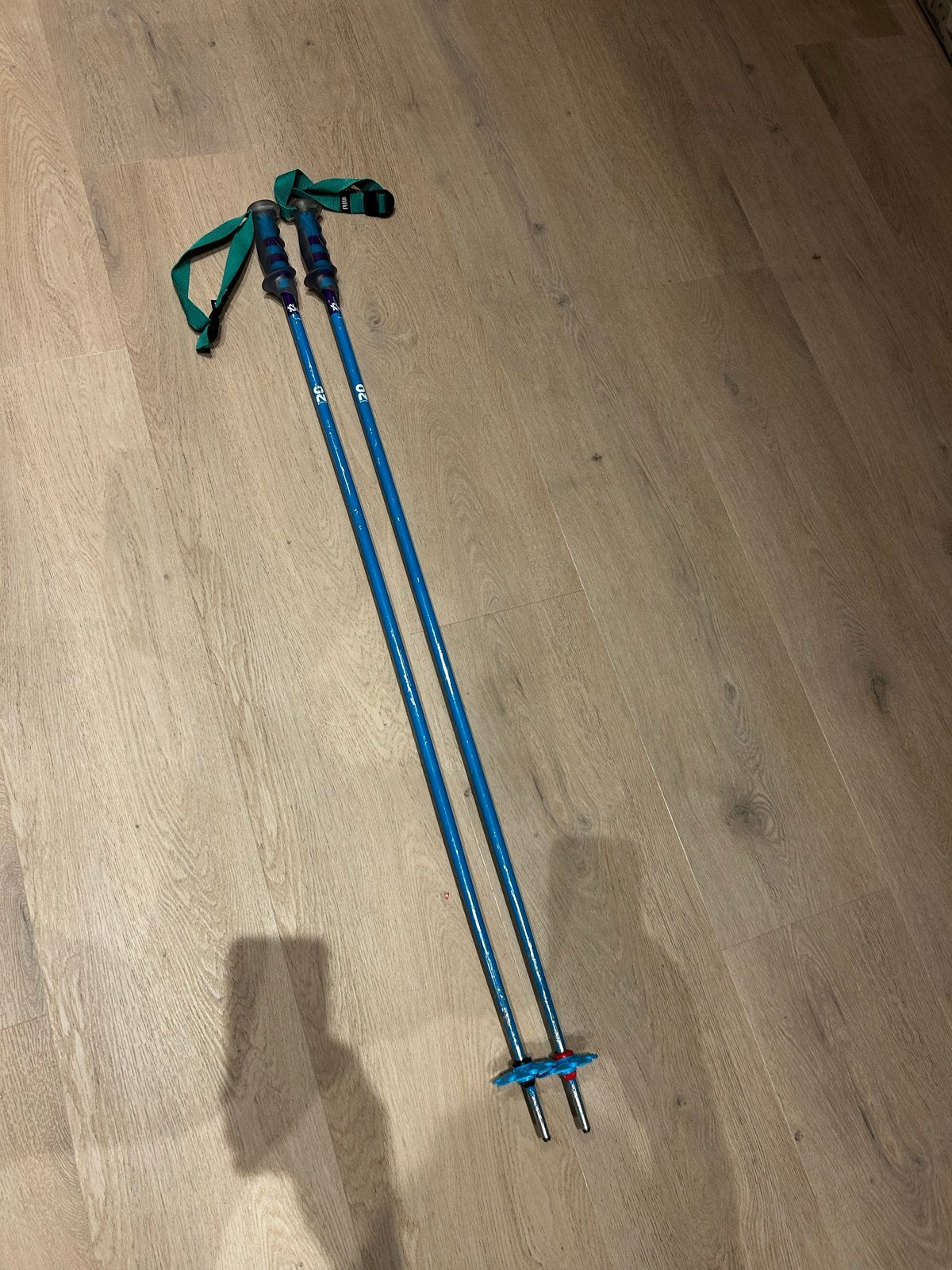 Volkl Freestyle Skistokken - Blauw/Paars, Gebruikt, Stokken, Skiën, Ophalen