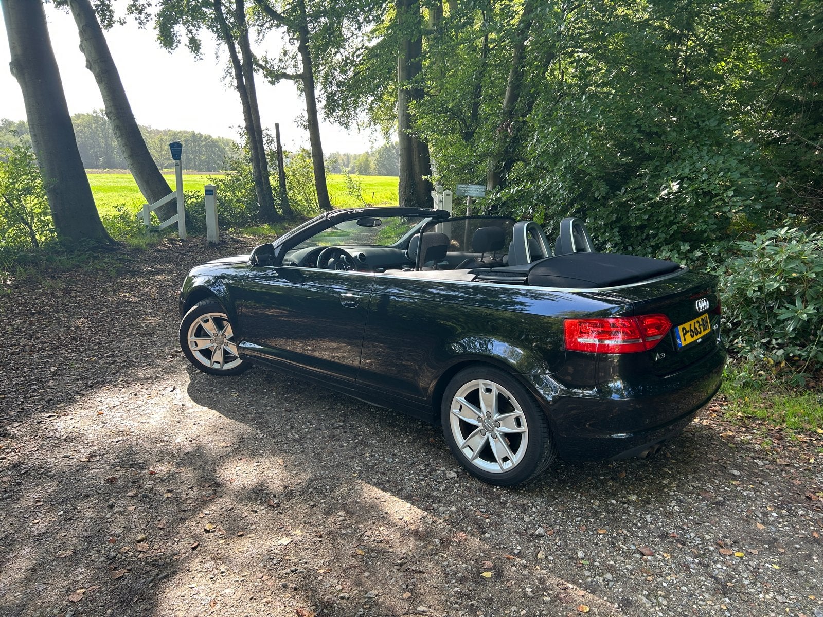 Audi A3 1.8 Tfsi Cabriolet 118KW 2008 Zwart, Auto's, Voorwielaandrijving, Dealer onderhouden, Zwart, 4 cilinders