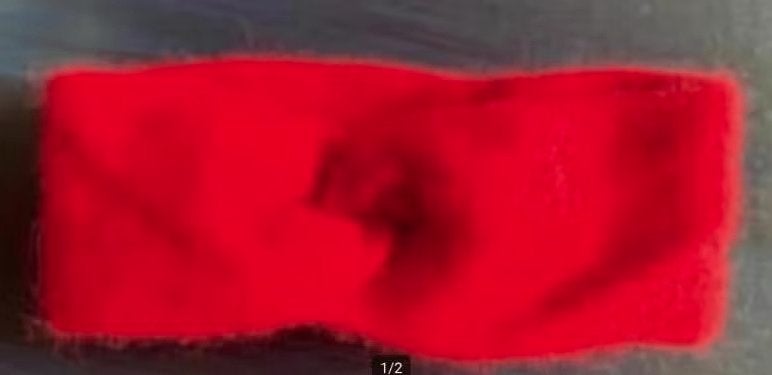 Warme rode hoofdband baby, kind, Kinderen en Baby's, Kinderkleding | Mutsen, Sjaals en Handschoenen, Ophalen of Verzenden, Gebruikt