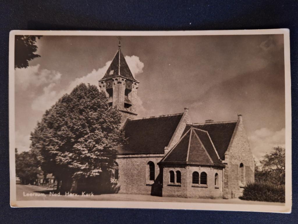 Fotokaart Leersum - Ned. Herv. Kerk, Ophalen of Verzenden, Gelopen, Utrecht