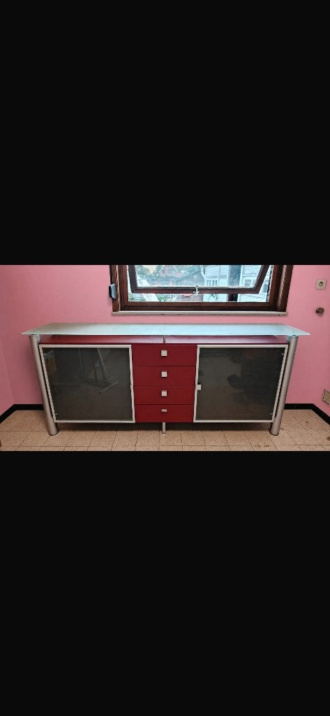 Dressoir kast, Ophalen, Jaren 2000, 200 cm of meer, Met deur(en)