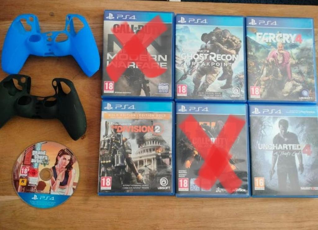 5 ps4 spellen 16+ KRASVRIJ samen 35€, Spelcomputers en Games, Spelcomputers | Sony PlayStation 4, Zo goed als nieuw, Original