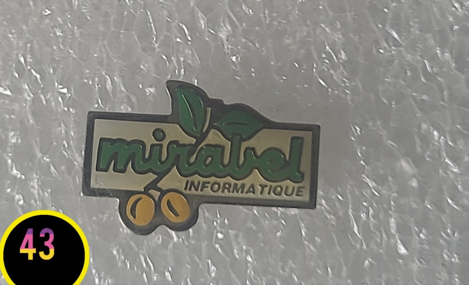Vintage Mirabel Informatique Pin - Computer Bedrijf, Verzenden