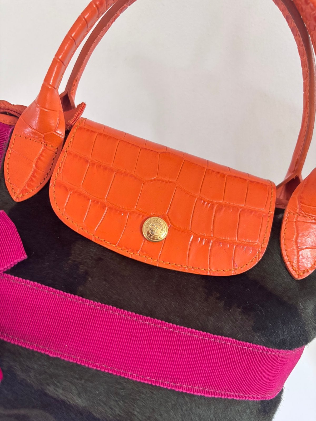 longchamp tas limited edition, Ophalen of Verzenden, Zo goed als nieuw, Zwart, Handtas