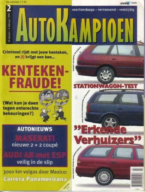 Autokampioen 2 1997 : Plymouth Fury - Peugeot 406 ST Break, Ophalen of Verzenden, Gelezen, Algemeen