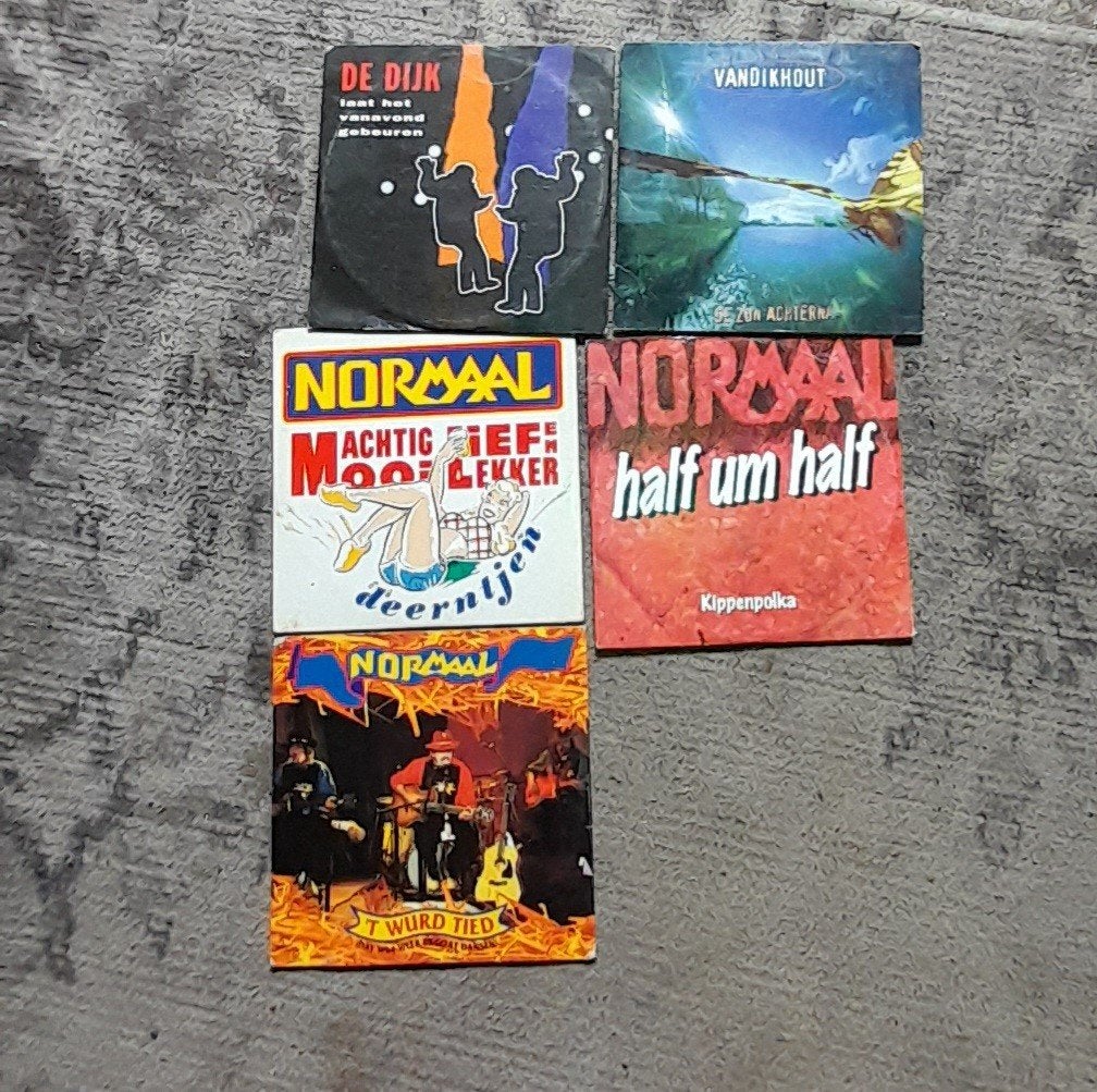 5 CD Singles: VANDIKHOUT, DE DIJK, NORMAAL (2x), Ophalen of Verzenden, Gebruikt, Nederlandstalig
