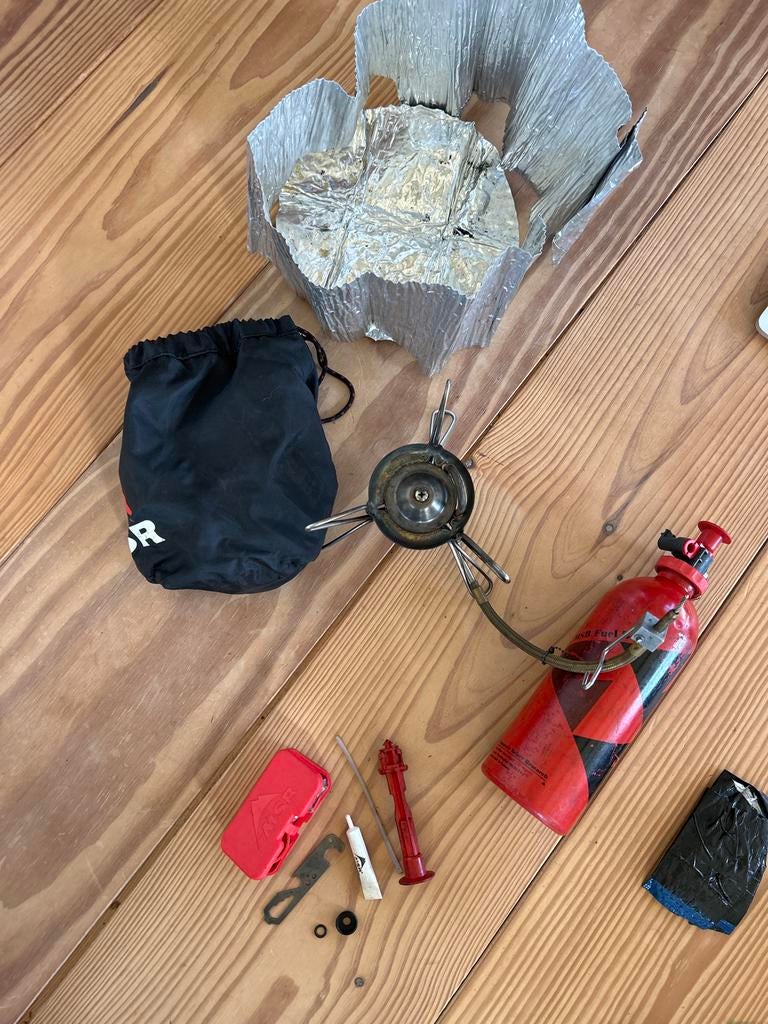 MSR Brandstofbrander - Compleet met fles en accessoires, Ophalen of Verzenden, Gebruikt