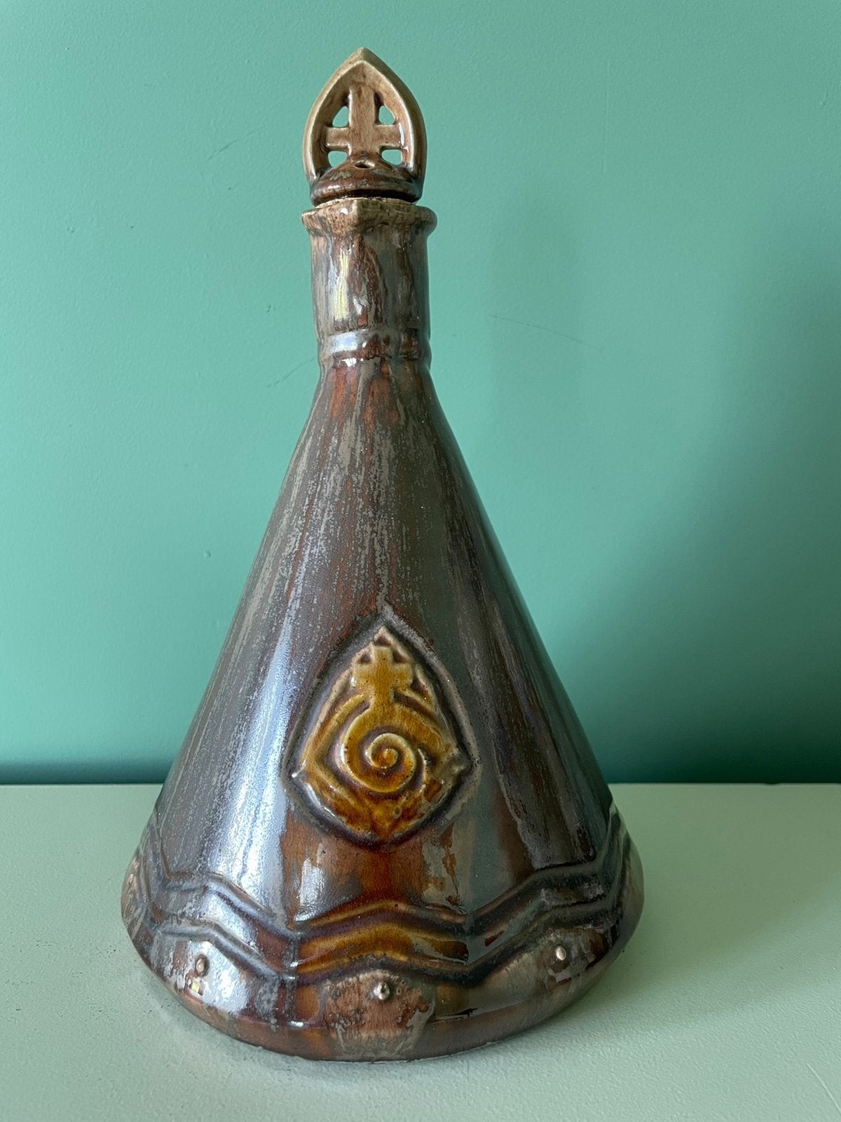 Zeldzame Art Deco wijwaterkruik - Wim Harzing (1927), Antiek en Kunst, Ophalen of Verzenden