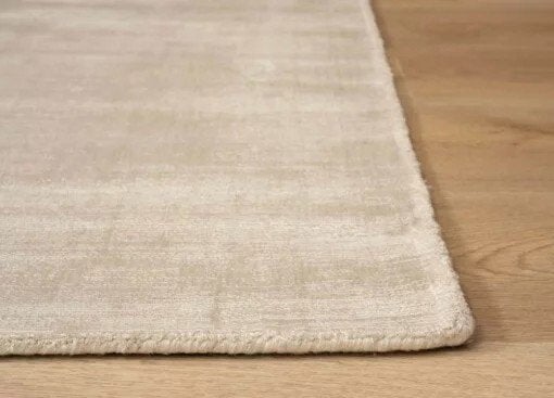 Viscose vloerkleed - Glamour ivoor, Ophalen of Verzenden, 200 cm of meer, Crème, Rechthoekig