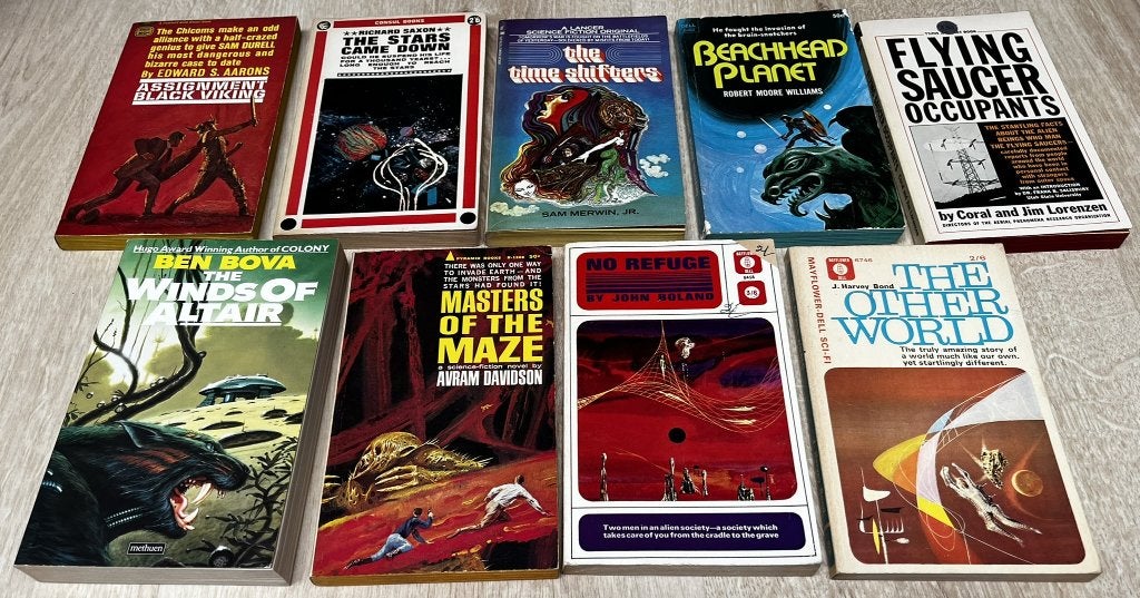 80 sci-fi en fantasy pockets, Engels, jaren 50-80, Ophalen of Verzenden, Gelezen, Diverse auteurs
