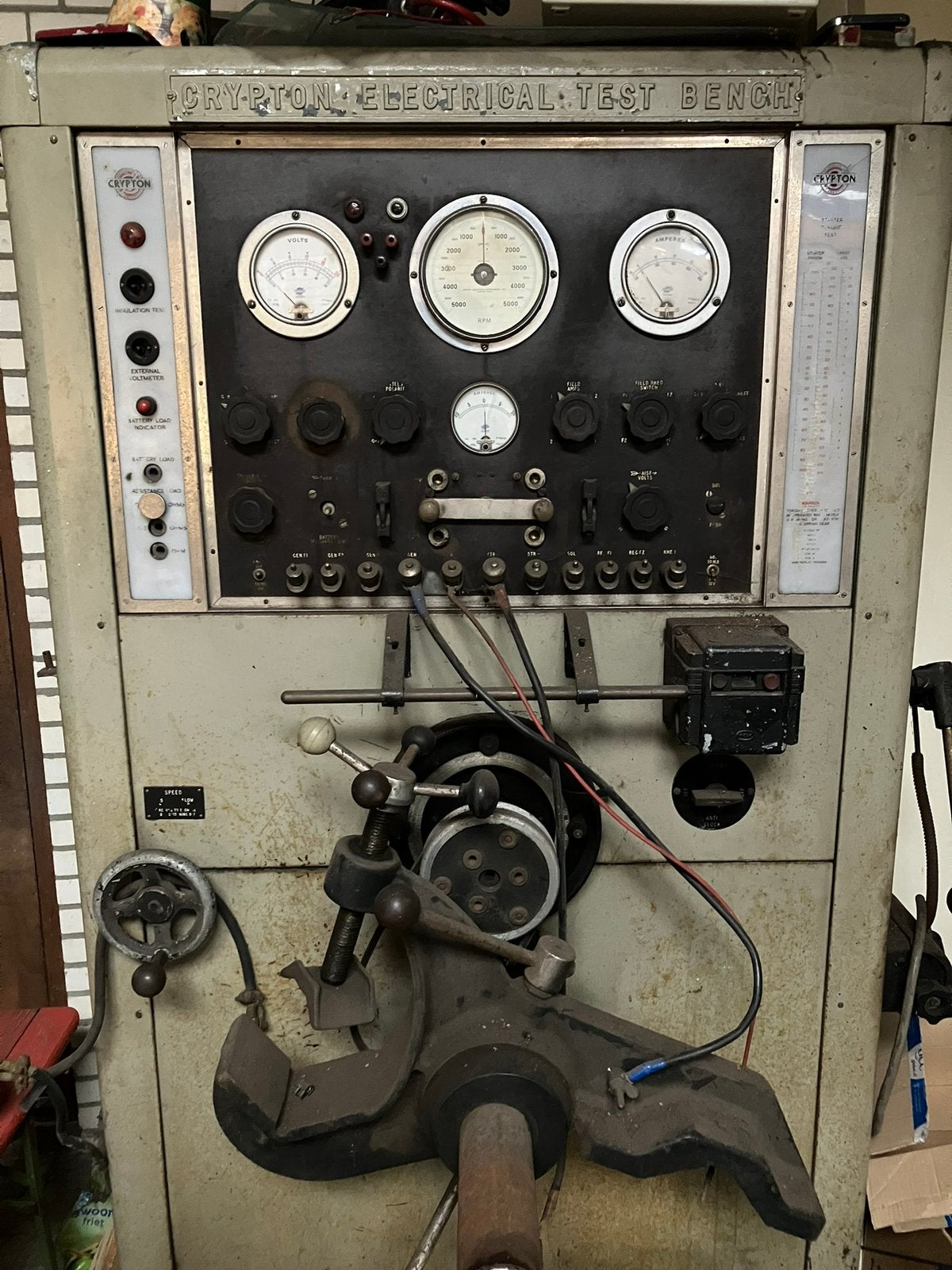 Crypton startmotor en dynamo testbank, Ophalen, Gebruikt