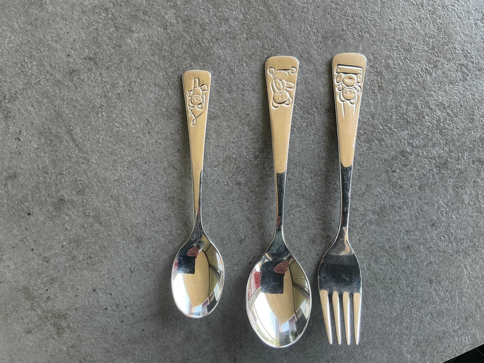Zwilling Teddy kinderbestek 3-delig (KWF), Ophalen of Verzenden, Gebruikt, Rvs of Chroom