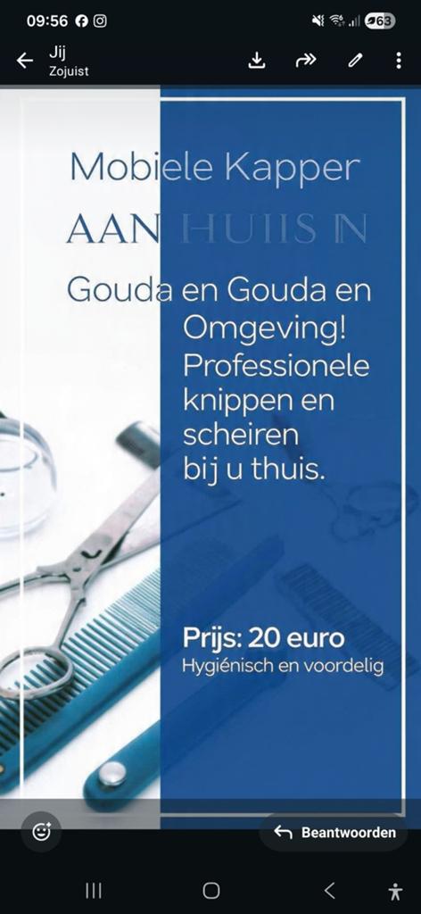 Thuis kapper, Ophalen of Verzenden