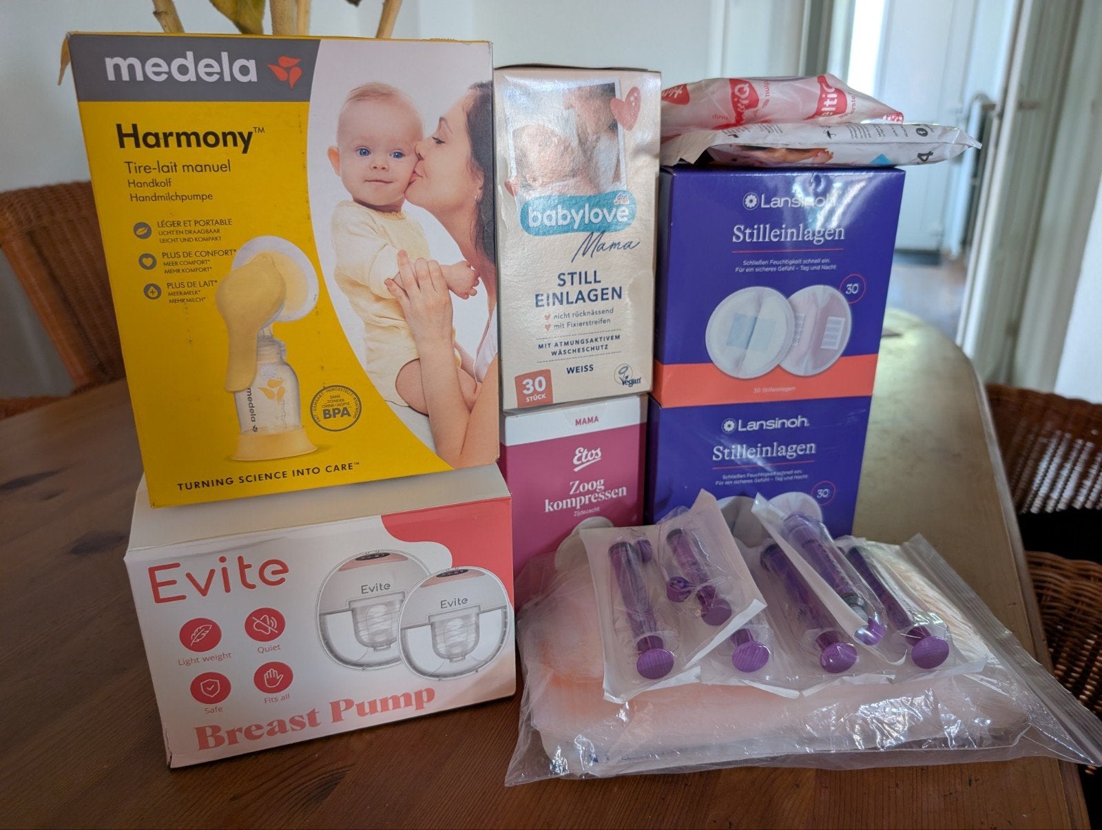 Evite & Medela Borstkolf + Borstvoeding Pakket, Ophalen, Draagbaar, Nieuw, Borstkolf