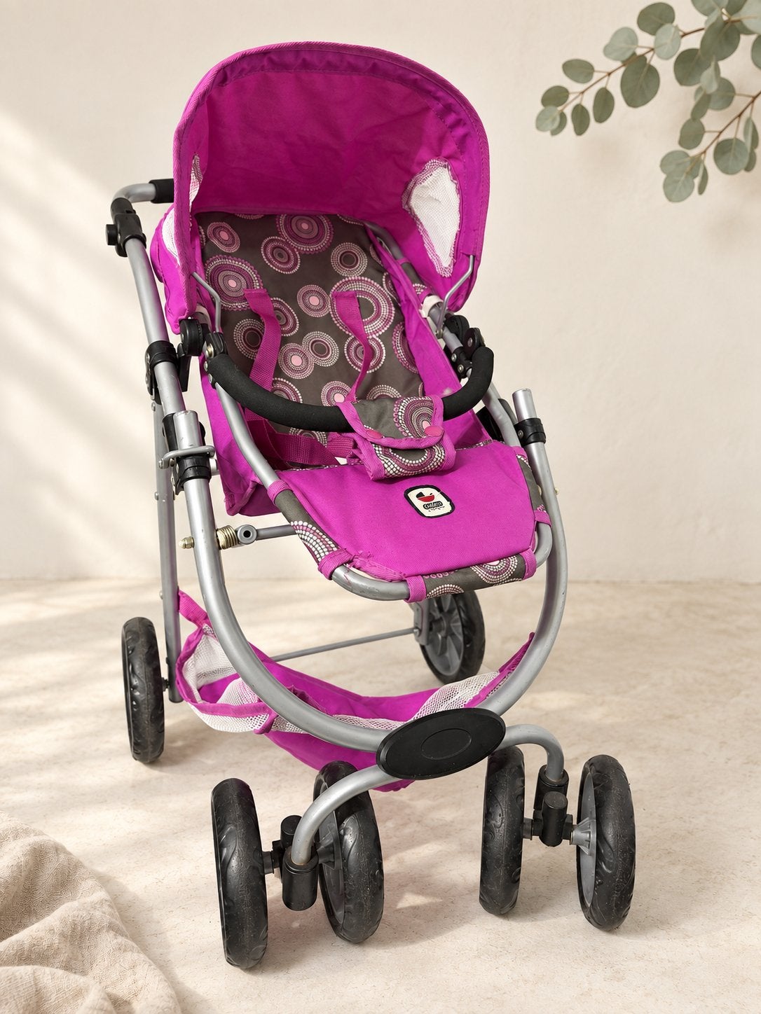 Roze poppenwagen - perfect voor kleine poppenouders, Ophalen, Gebruikt, Overige typen