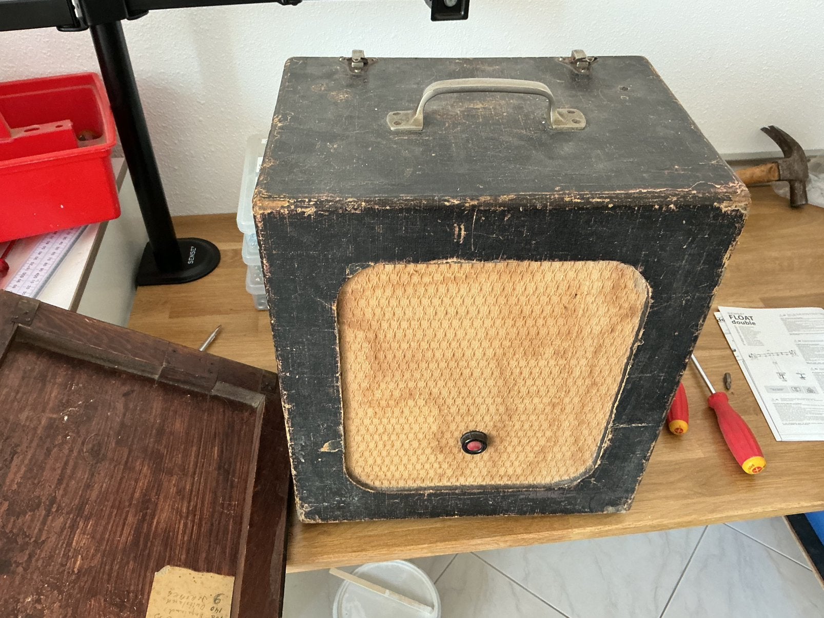 Oude buizen radio versterker voor WOII, Telecommunicatie, Zenders en Ontvangers, Ophalen, Gebruikt, Ontvanger