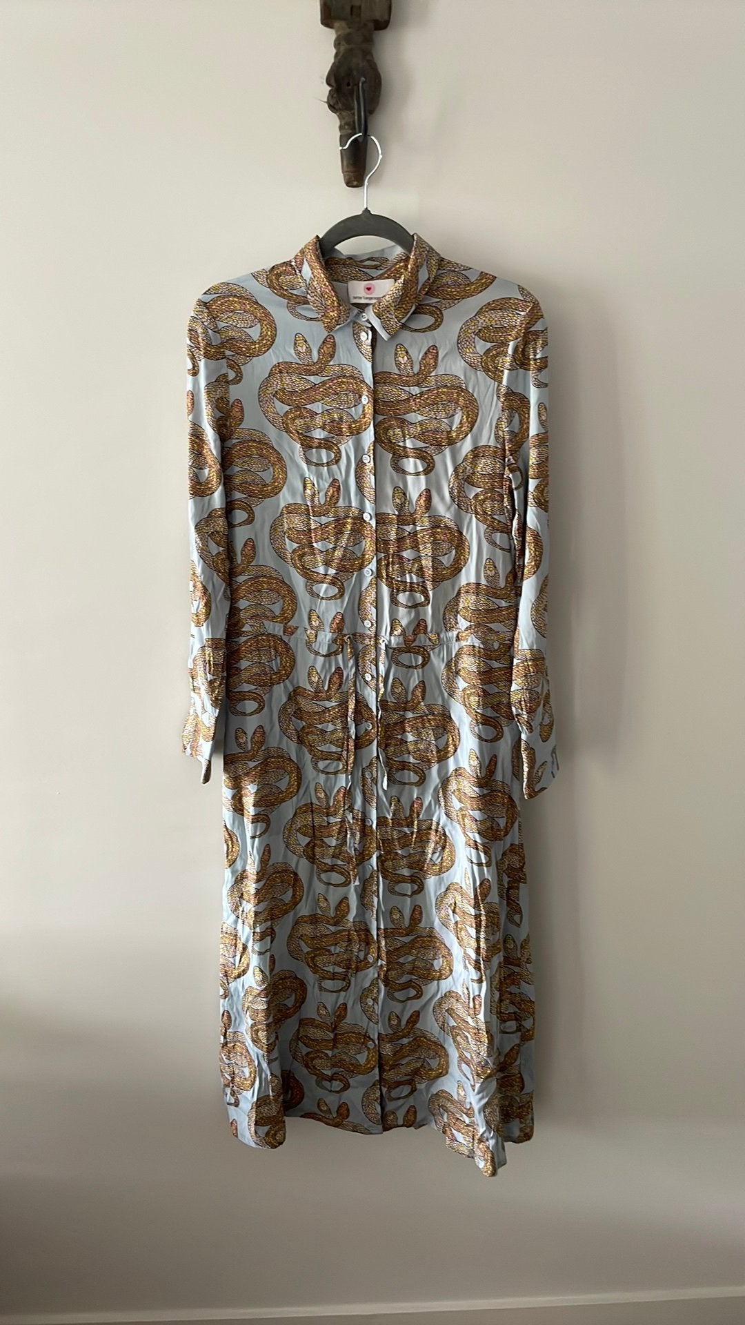 Toffe jurk van Herzen ‘S angelegenheit, Kleding | Dames, Jurken, Zo goed als nieuw, Maat 38/40 (M), Blauw, Onder de knie, Ophalen of Verzenden