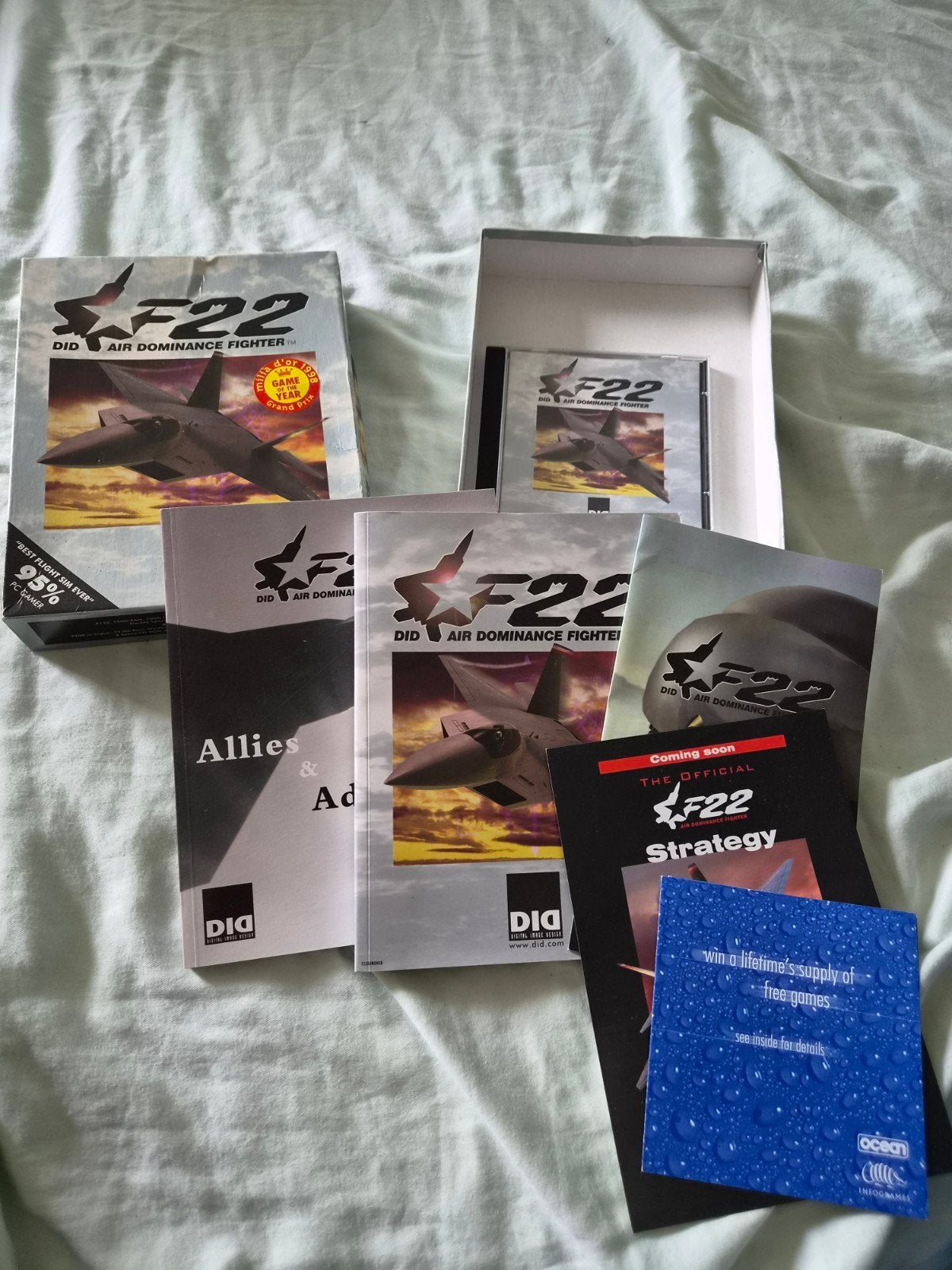 F-22 Air Dominance Fighter PC Big Box (DID / Ocean), 1 speler, Ophalen of Verzenden, Zo goed als nieuw, Vanaf 12 jaar