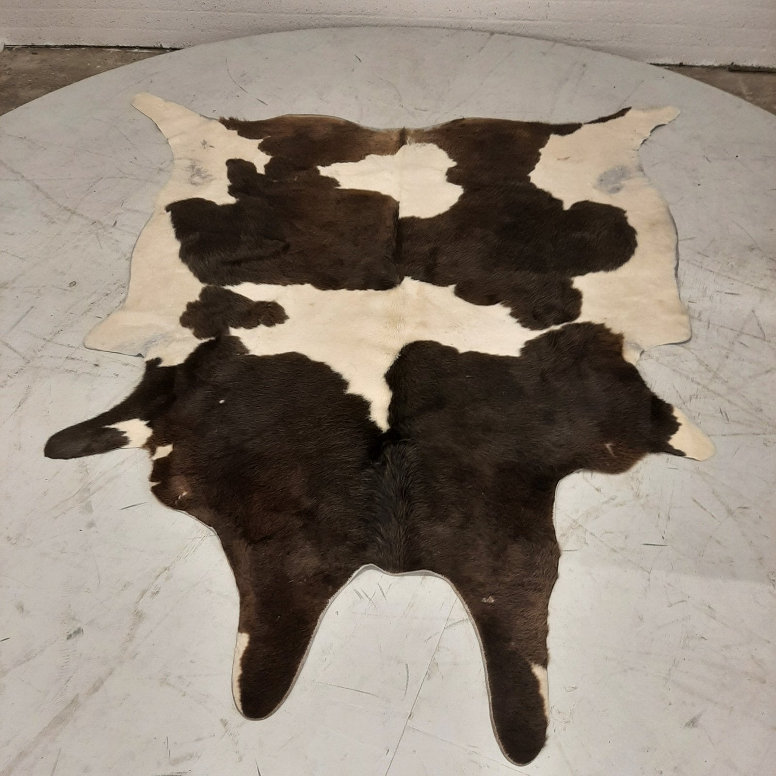 Groot koeienhuid kleed bruin | zwart | crème, Ophalen, Gebruikt, Zwart, 150 tot 200 cm