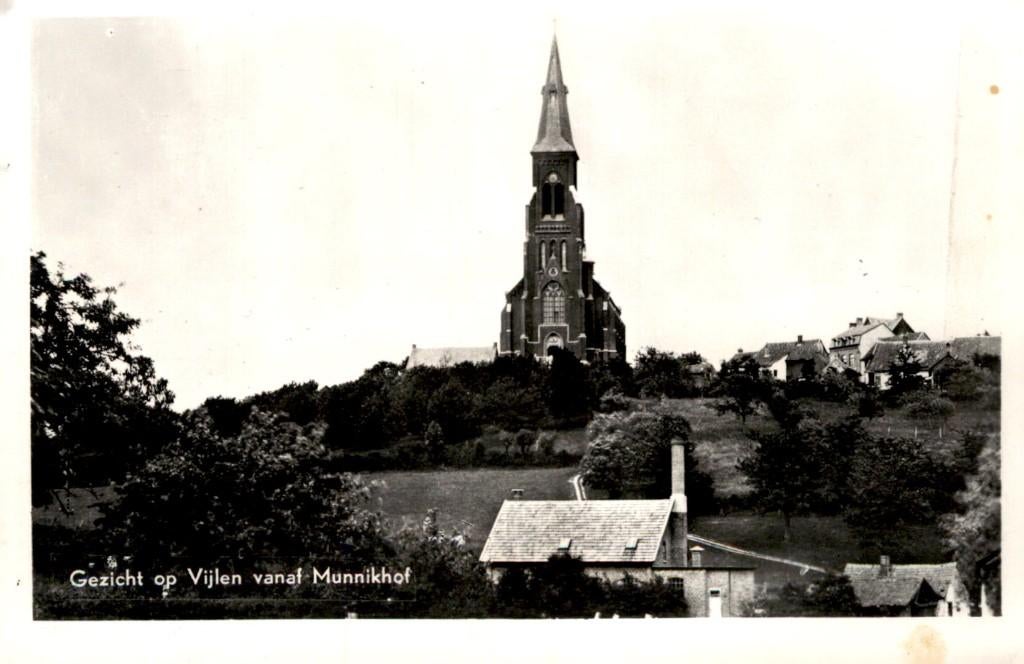 Vijlen Gezicht vanaf Munnikhof # 581, Verzenden, 1940 tot 1960, Ongelopen, Limburg