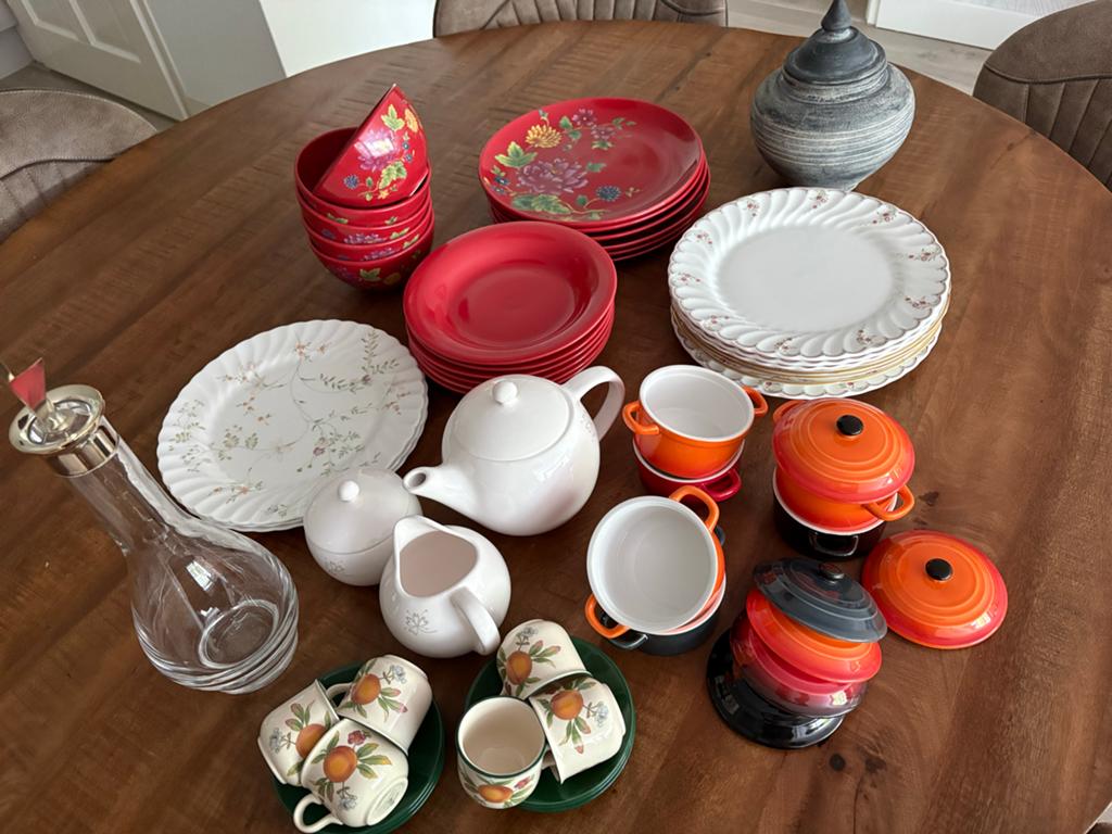Diverse serviesgoed en keukengerei - Grote collectie, Ophalen, Gebruikt, Keramiek, Overige stijlen