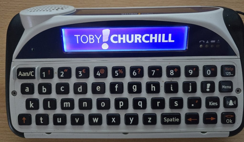 Toby ! Churchill (stemcomputer), Ophalen of Verzenden, Zo goed als nieuw