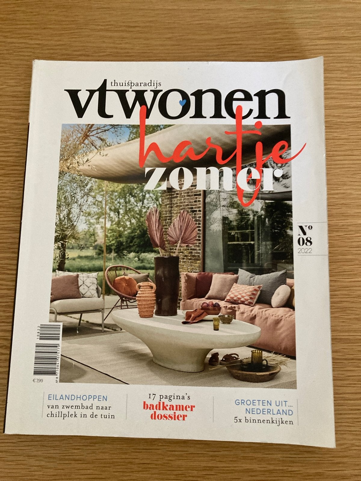 VTwonen magazine augustus 2022 - Hartje Zomer, Ophalen of Verzenden, Zo goed als nieuw, Overige typen