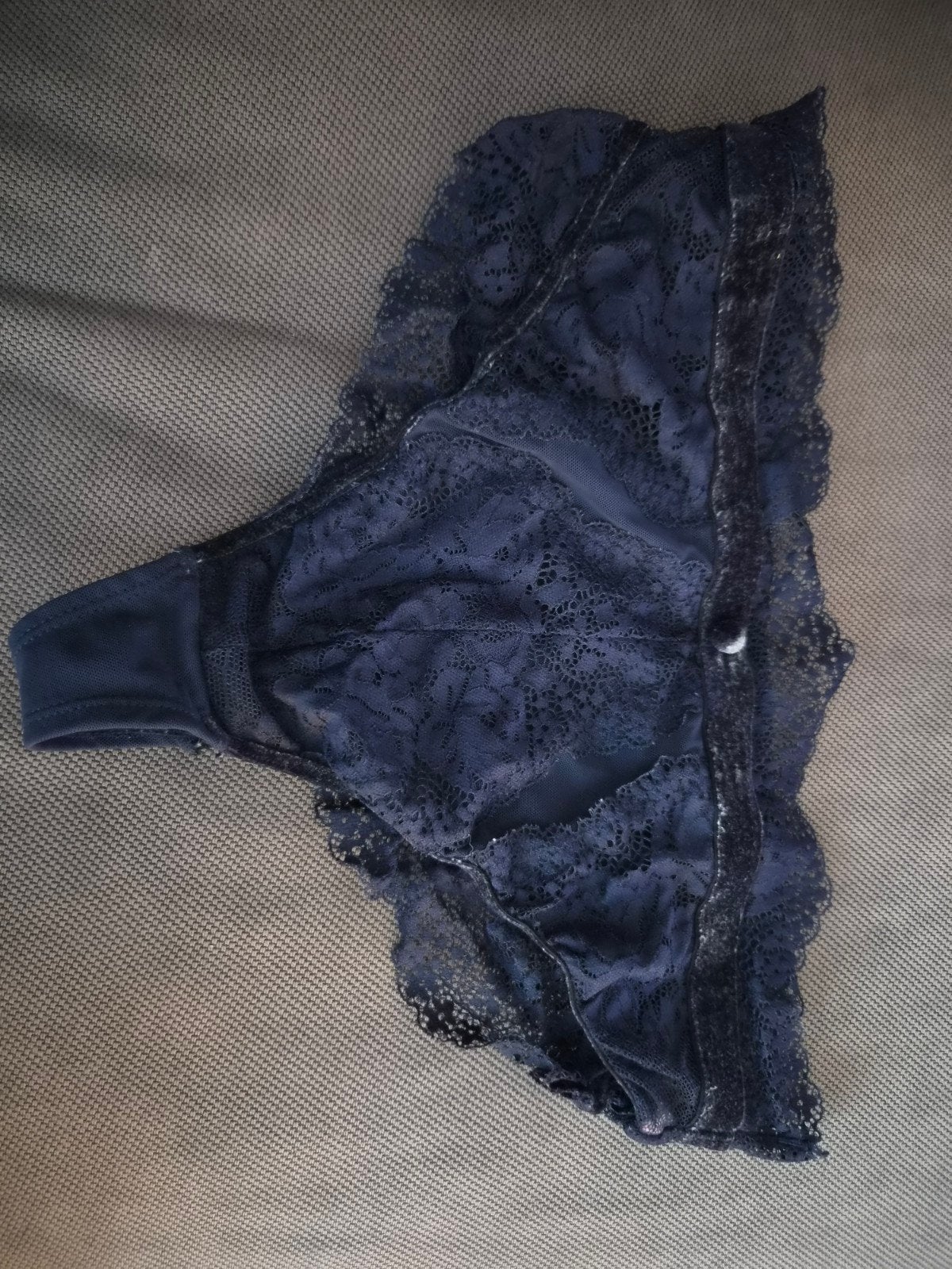 Blauwe string maat m, Verzenden, Blauw, String