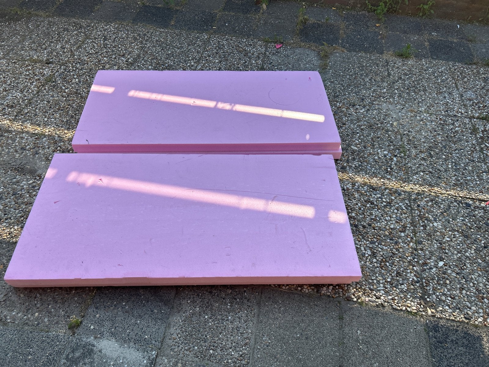 Roze isolatieplaten - XPS hardschuim, Ophalen, 4 tot 8 cm, Gebruikt, Hardschuim (Pir)