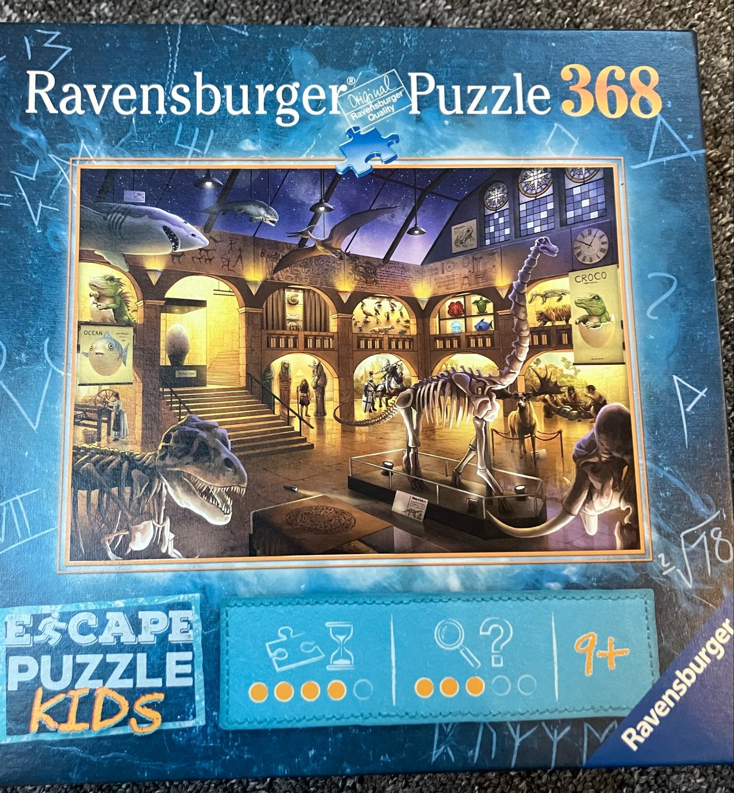 Ravensburger Escape Puzzle Kids 368 Stukjes - Museum, Ophalen of Verzenden, Meer dan 50 stukjes, Zo goed als nieuw, 6 jaar of ouder