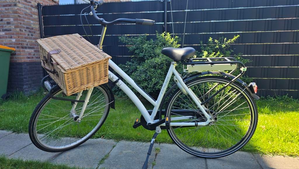 Union Damesfiets met mand en fietstassen, Overige merken, Velgrem, Versnellingen, Ophalen of Verzenden