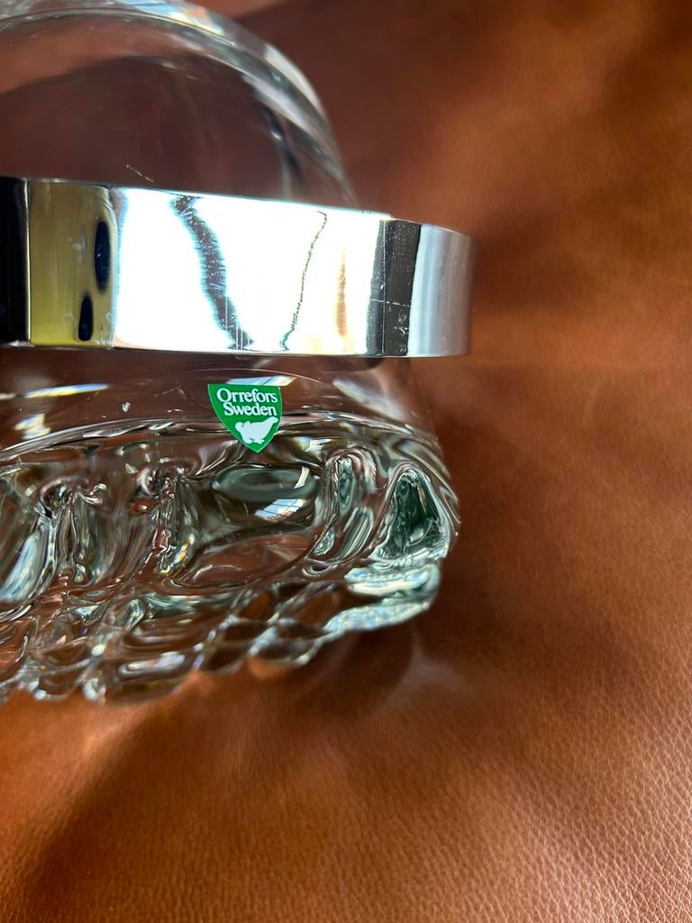 Orrefors Sweden kristallen ijsemmer zgan, Ophalen of Verzenden, Zo goed als nieuw, Glas, Scandinavisch