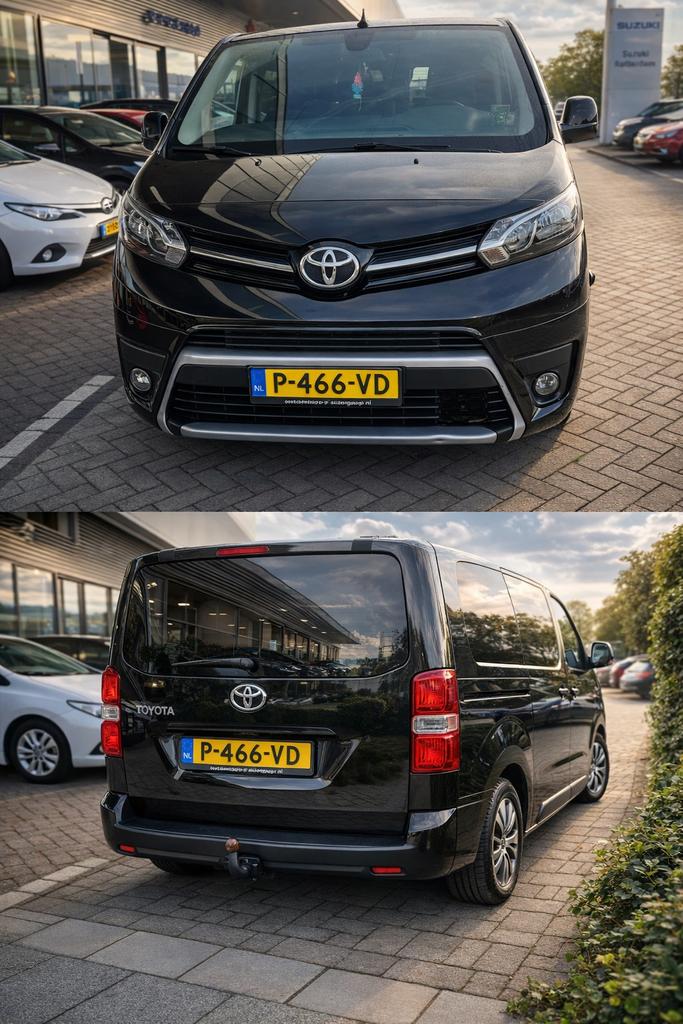 Toyota ProAce Verso L3 Full Electric Long 50kWh 2022 Zwart, Auto's, Toyota, Stof, Overige carrosserieën, ProAce, Zwart