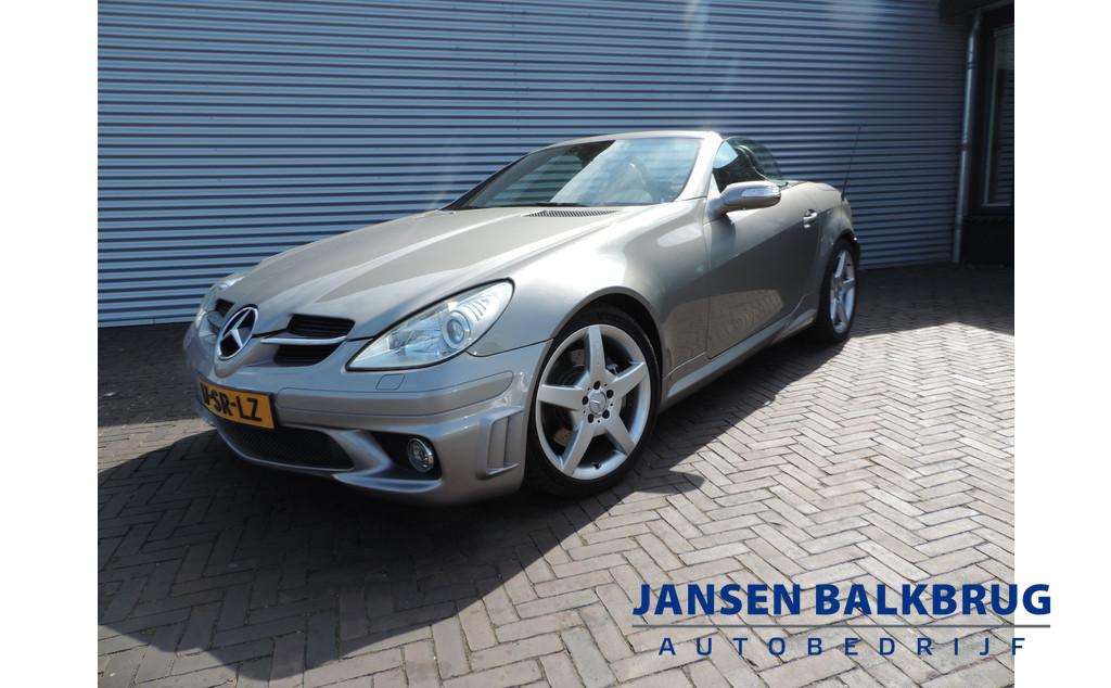 Mercedes-Benz SLK AMG 350 (bj 2004, automaat), Auto's, Mercedes-Benz, Achterwielaandrijving, Gebruikt, Zwart, Cabriolet