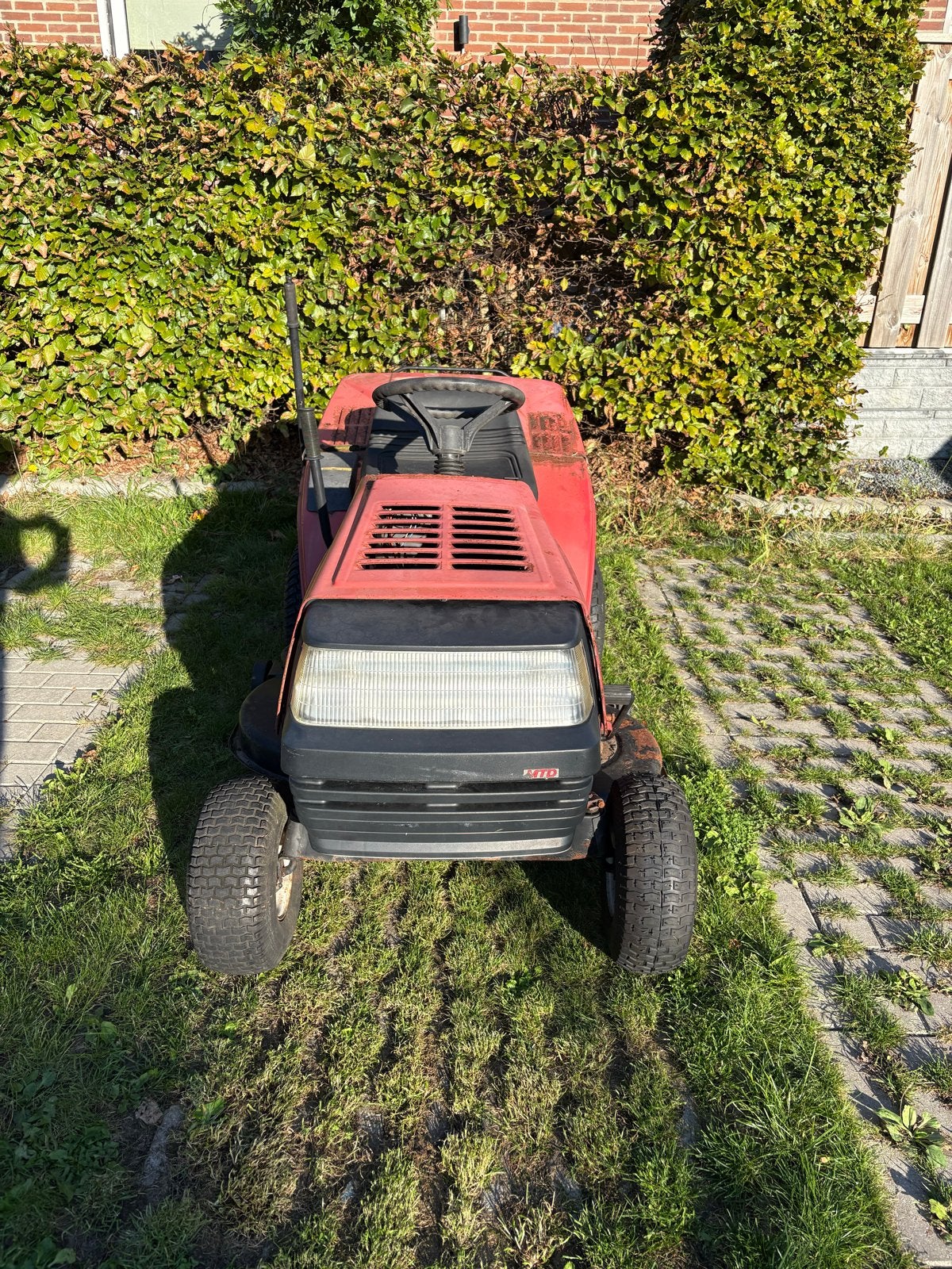 MTD 12.5/102 Zitmaaier met Opvangbak, Ophalen, Gebruikt, Elektrische starter, 90 tot 120 cm