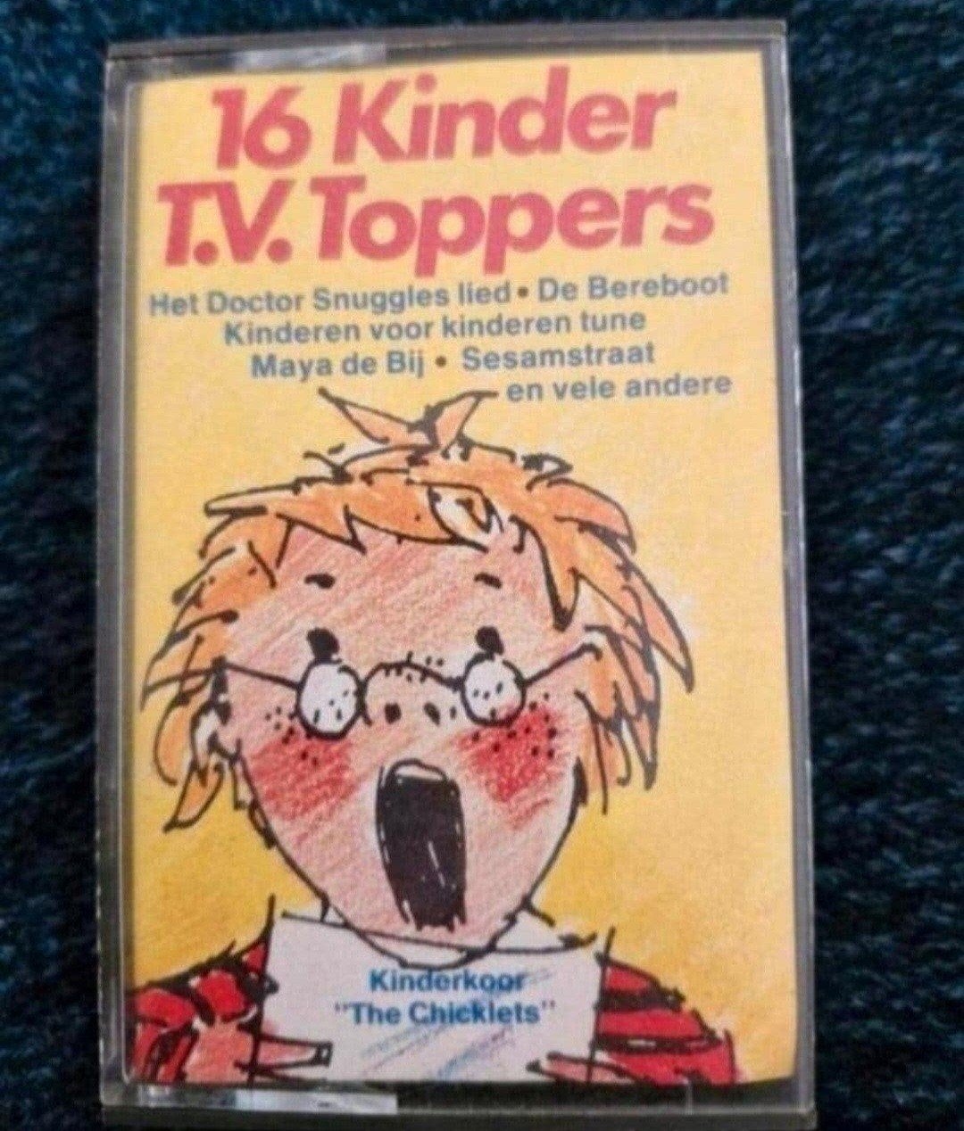 16 Kinder T.V. Toppers - Cassettebandje Kindermuziek, Cd's en Dvd's, Ophalen of Verzenden, Gebruikt, Muziek, Tot 2 jaar