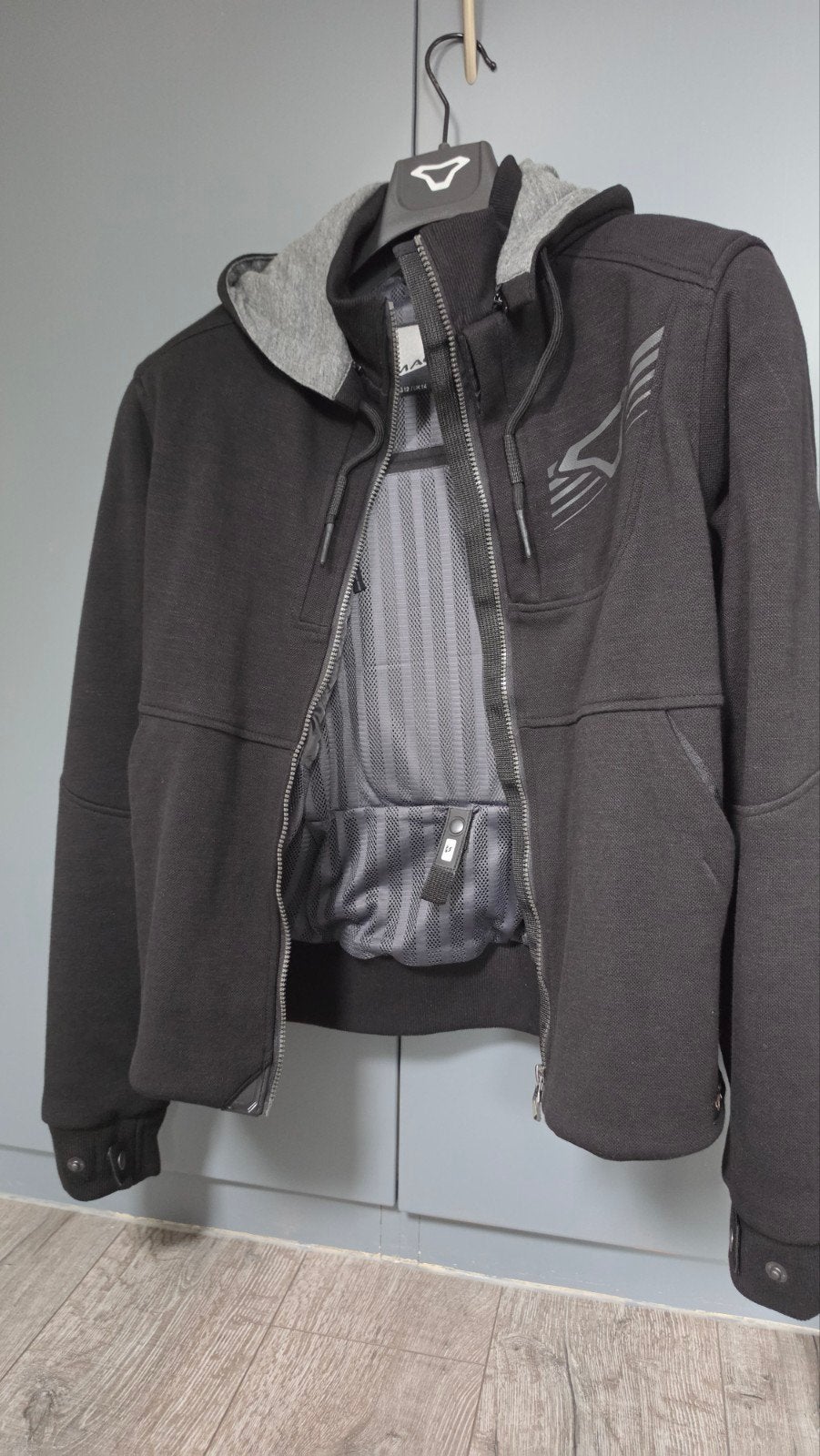 Macna Graphite Dames Motorjas - Schouder & Rugbescherming, Motoren, Ophalen, Jas | textiel, Dames, Tweedehands