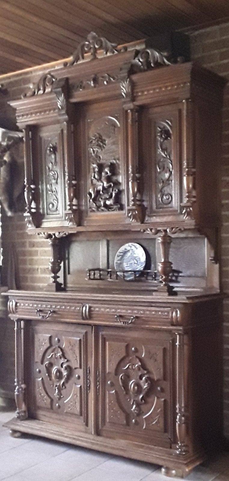 Originele Henri Deux kast met paard, Ophalen