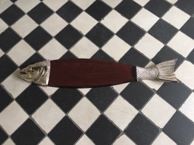Vis serveerbord , keukenplank ,  wandplaat, Ophalen of Verzenden, Zo goed als nieuw, Overige stijlen, Schaal of Schalen