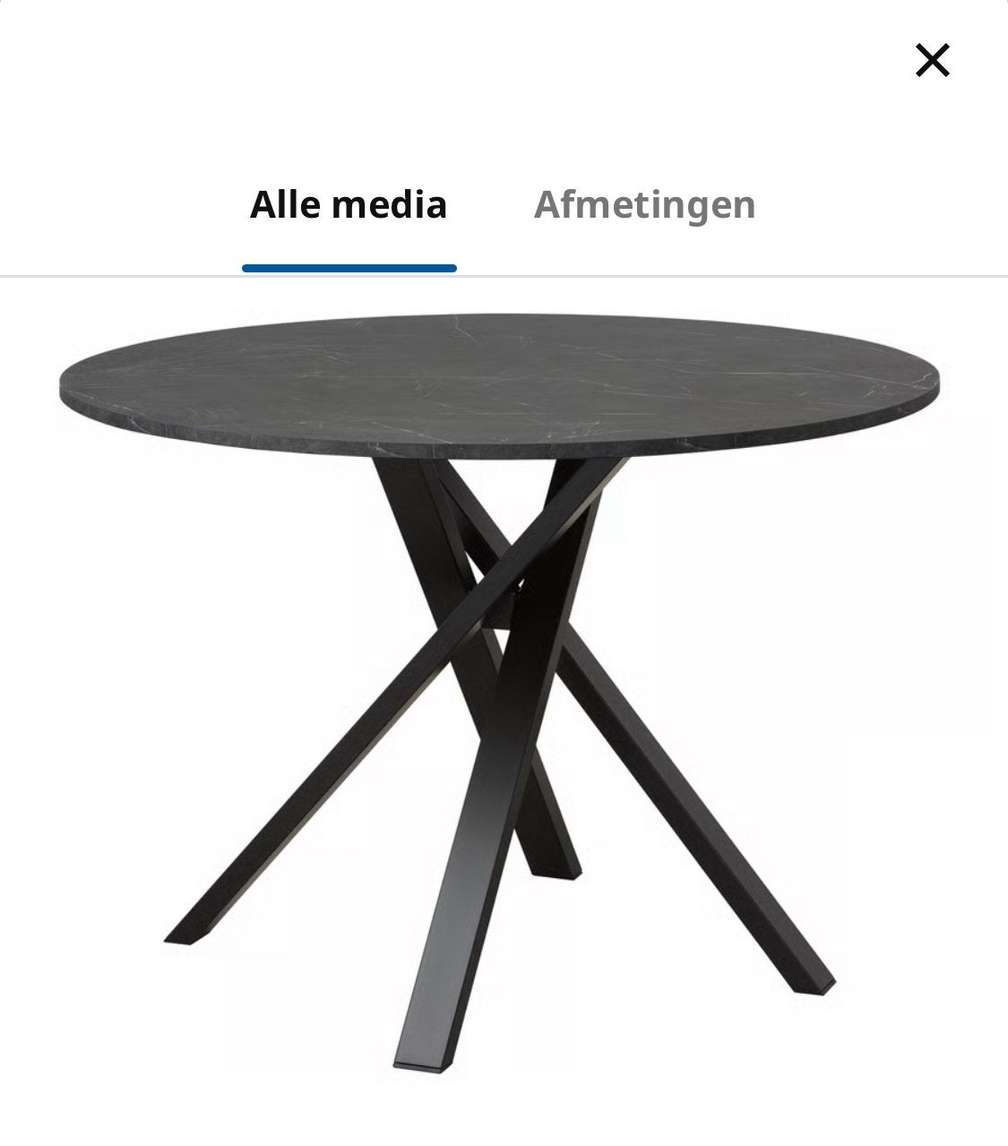 IKEA Mariedamm tafel combinatie, Huis en Inrichting, Ophalen, 100 tot 150 cm, Rond, Nieuw