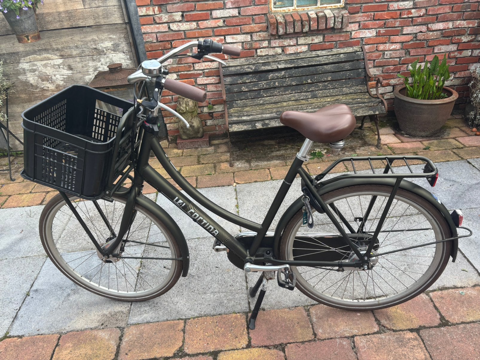 Cortina dames fiets, Ophalen, Velgrem, Versnellingen, 53 tot 56 cm