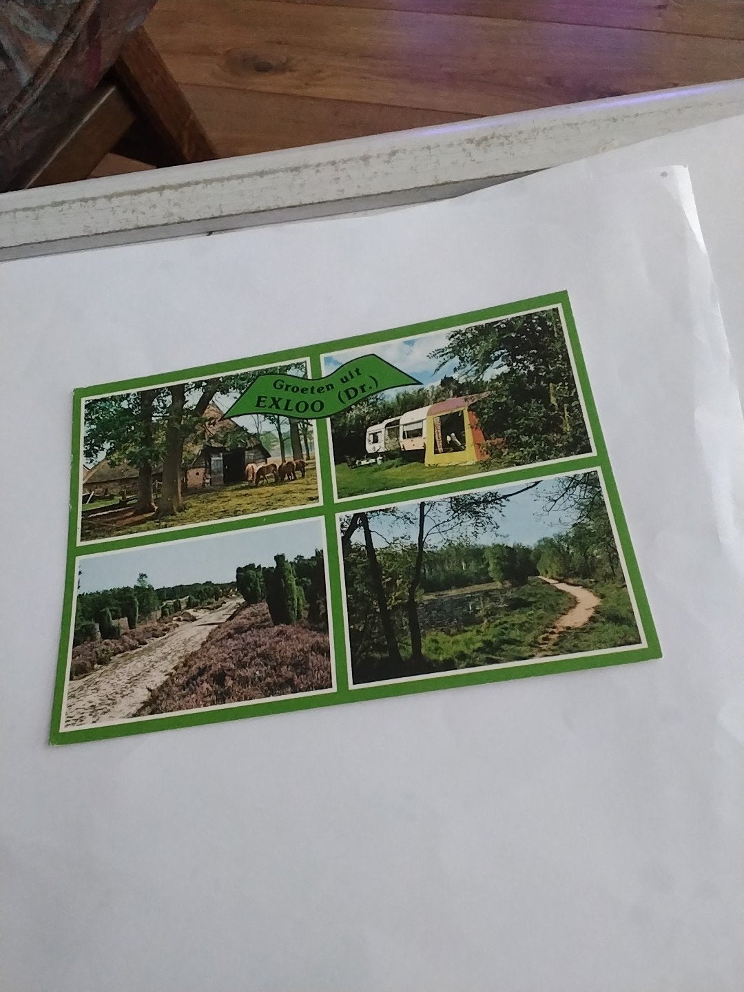 Oude ansichtkaart Groeten uit Exloo (Dr.), Ophalen of Verzenden