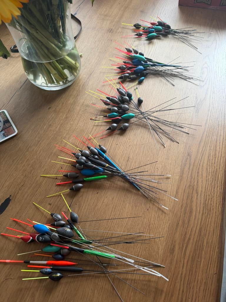 103 Witvisdobbers Preston, Rive, Sensas, Timms (0.2-3g), Watersport en Boten, Ophalen of Verzenden, Gebruikt, Dobber of Lood