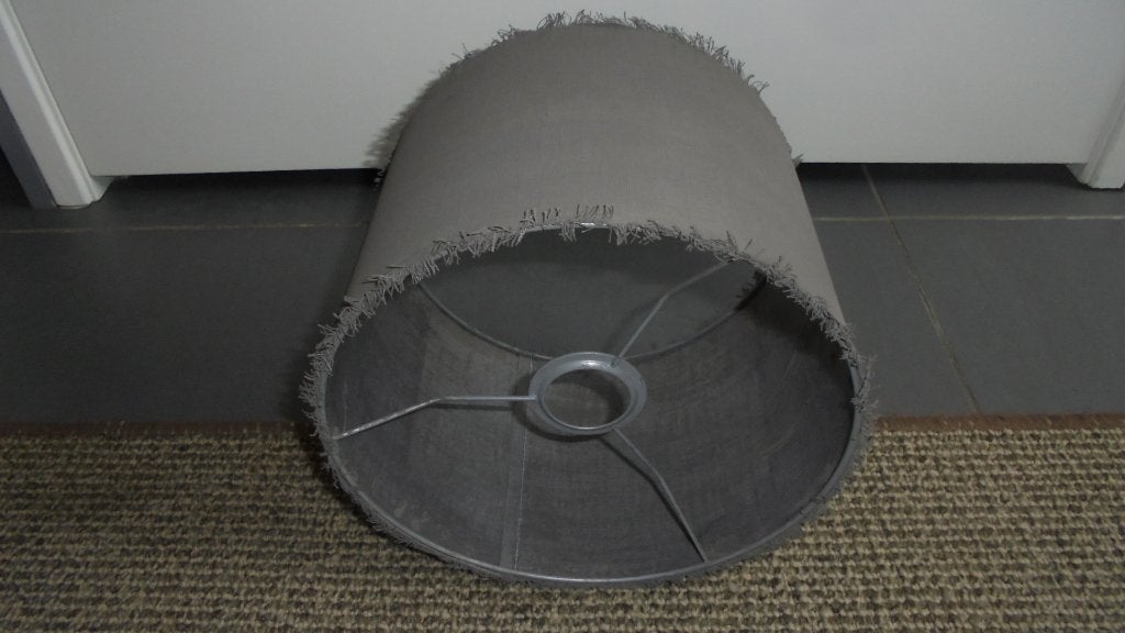 nieuw. bruin lampenkap, staande lamp, doorsnee 25H18cm, Huis en Inrichting, Lampen | Lampenkappen, Rond, Nieuw, 18 cm, Textiel