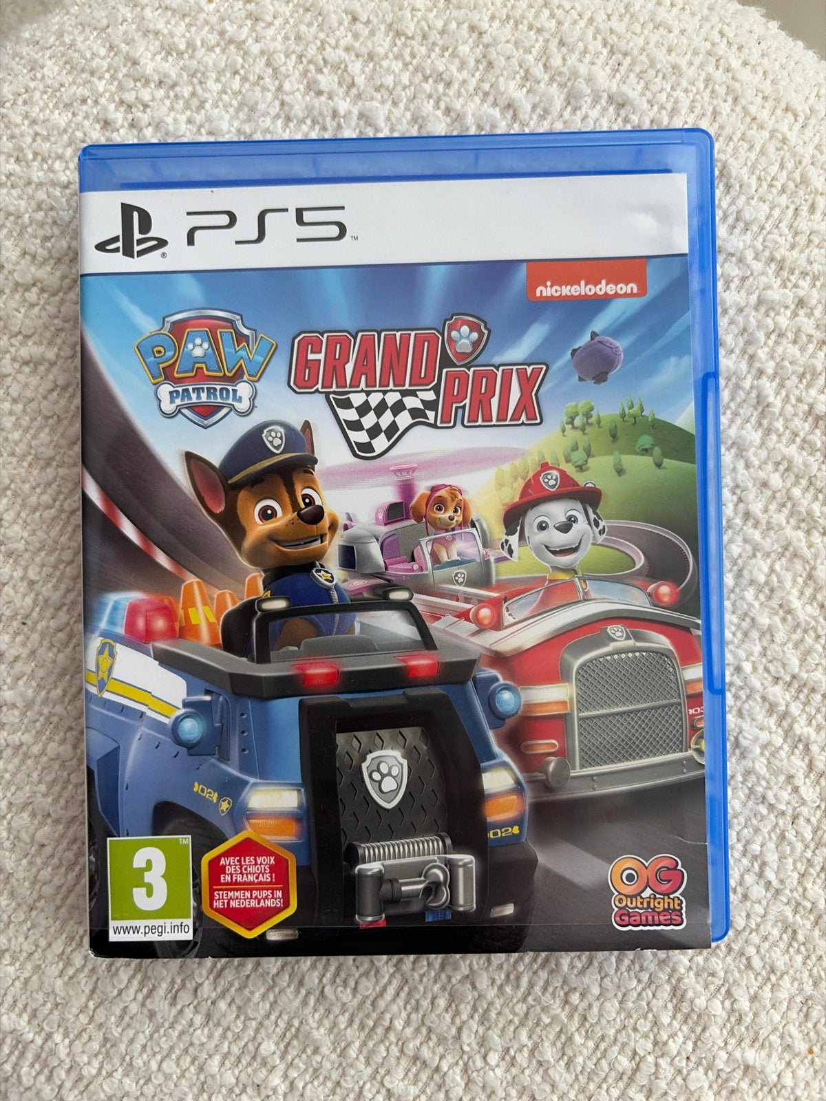 PAW Patrol Grand Prix PS5, Ophalen, 1 speler, Racen en Vliegen, Eén computer